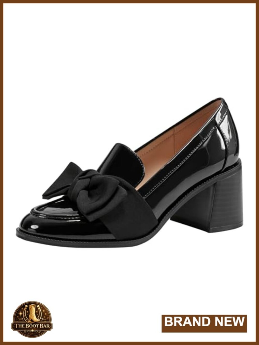 Bandolino Korrar PU Leather Block Heel Pumps Loafers